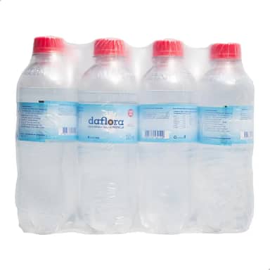 Água Mineral Daflora Com Gás Garrafa Garrafa pet 310ml Pack com 12 unidades