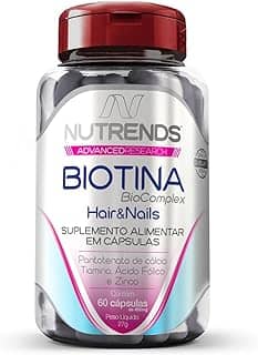 Biotina Hair & Nails 450mg 60 cápsulas, Nutrends