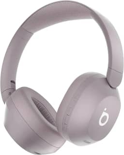 Basike Fone de Ouvido Bluetooth, ANC Cancelamento de Ruído Ativo Headphone Bluetooth 5.4 Headset com Microfone, Certificação Hi-Res Audio, 30 horas reprodução, LE15 (Rosa)