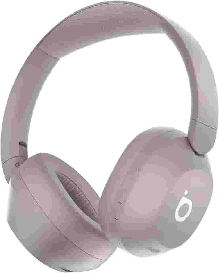 Basike Fone de Ouvido Bluetooth, ANC Cancelamento de Ruído Ativo Headphone Bluetooth 5.4 Headset com Microfone, Certificação Hi-Res Audio, 30 horas reprodução, LE15 (Rosa)