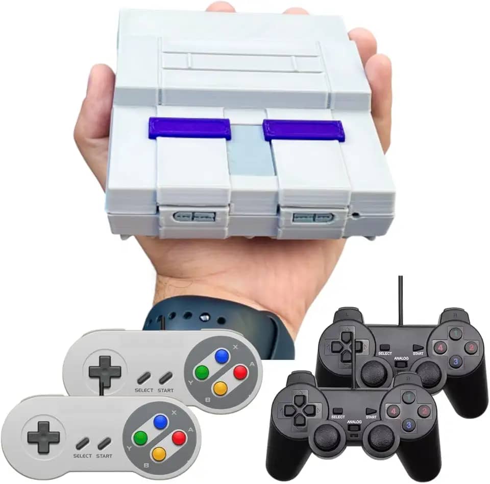 Mini Super Nintendo com 130 mil jogos 4 controles - Super 3D Games