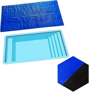 Capa Térmica Para Piscina Modelo Bonaire 3 X 2m Splash Igui 300 Micras Preta e Azul