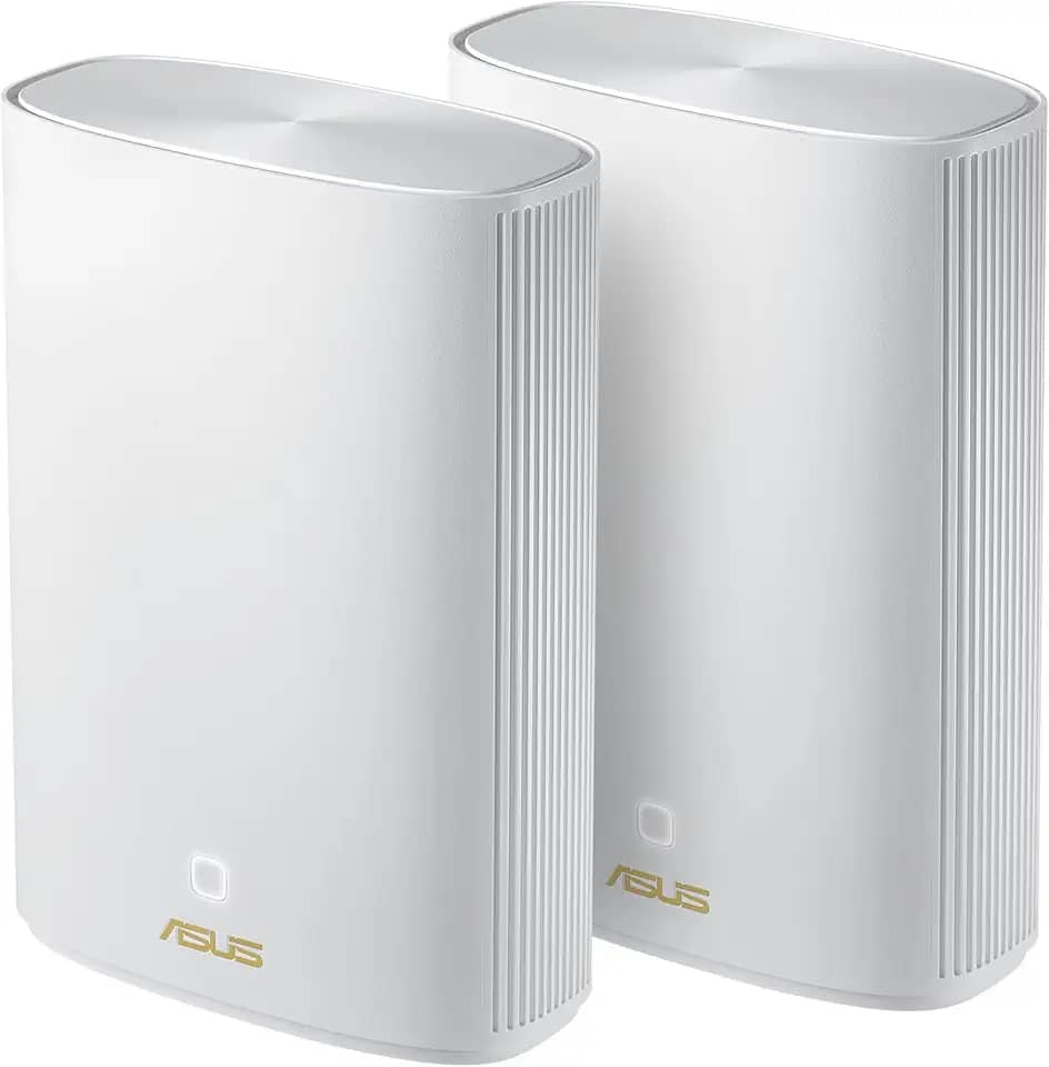 ASUS ZenWiFi AX Hybrid Powerline Mesh WiFi6 System (XP4) 2PK – Cobertura total da casa até 5.500 m² e 6+ salas para paredes grossas, AiMesh, segurança vitalícia gratuita, fácil configuração, padrão HomePlug AV2 MIMO