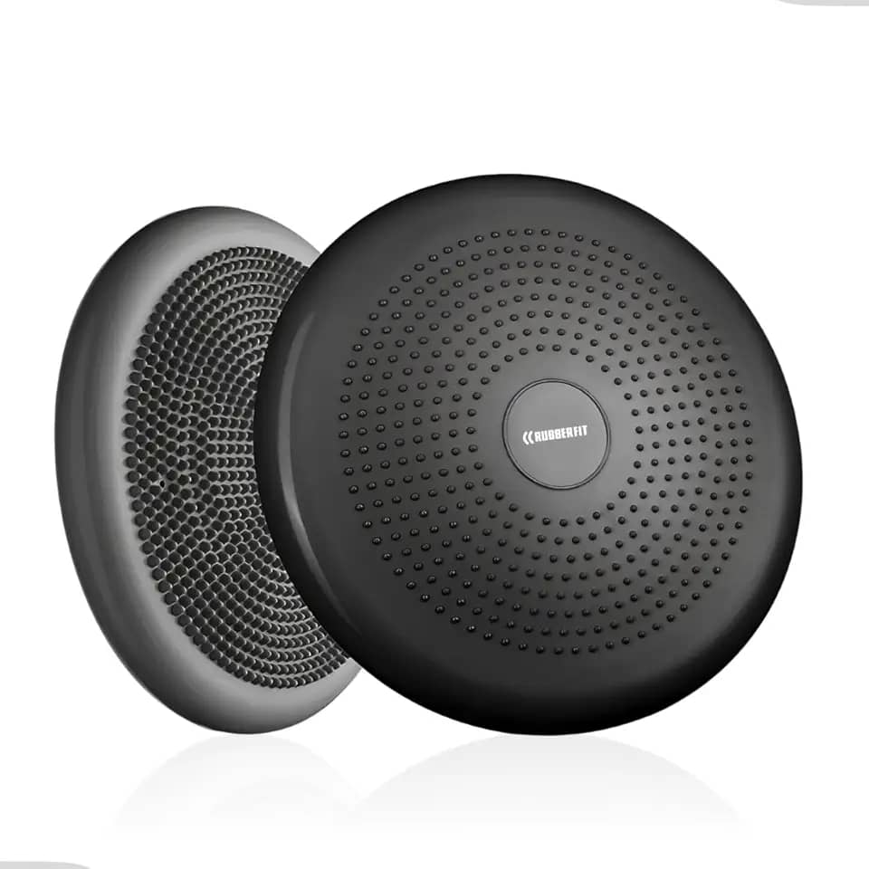 Disco de Equilíbrio Inflável Balance Cushion 33cm com Bomba para Inflar Premium Rubber Fit