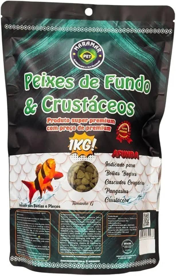 Ração Para Peixes de Fundo e Crustáceos Tabs G 1000g Maramar