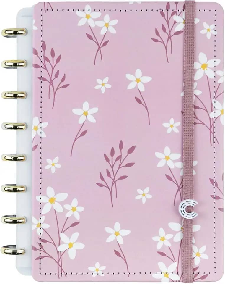 Caderno Inteligente, Pink Blossom By Sof, Grande, 280 X 215 mm, 80 Folhas, Caderno Inteligente