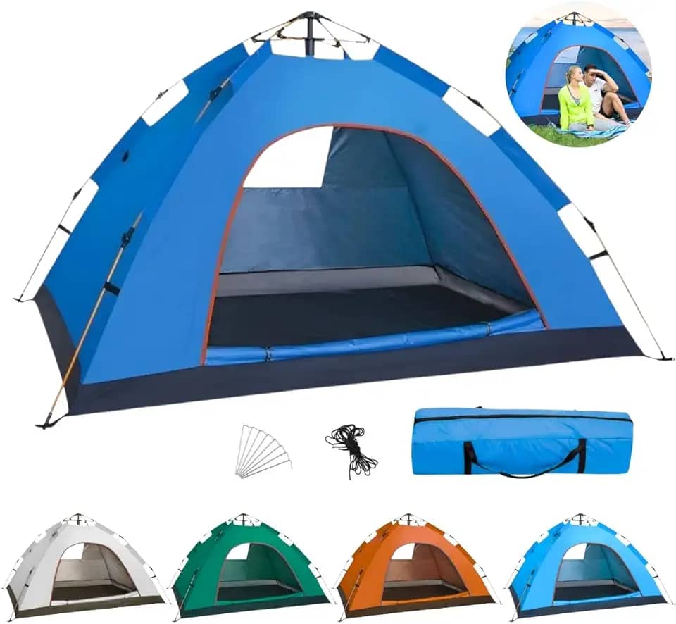 Barraca Camping 4 Pessoas Monta Sozinha Automática Dobrável Bolsa