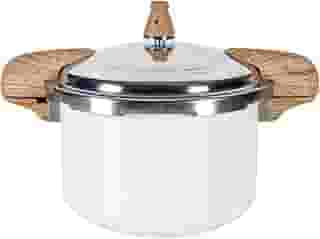 Brinox - Panela de Pressão Antiaderente com Fundo de Indução 5,4L - Vanilla