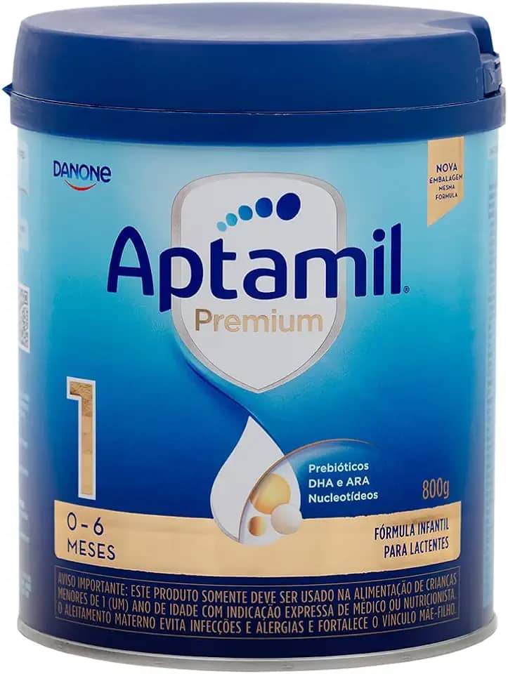 Fórmula Infantil: Aptamil Premium 1 800g - 0-6 meses