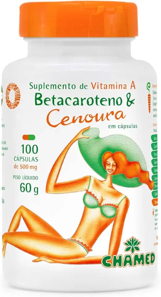 Chamel Betacaroteno 500 Mg Natural 60 G 100 Cápsulas