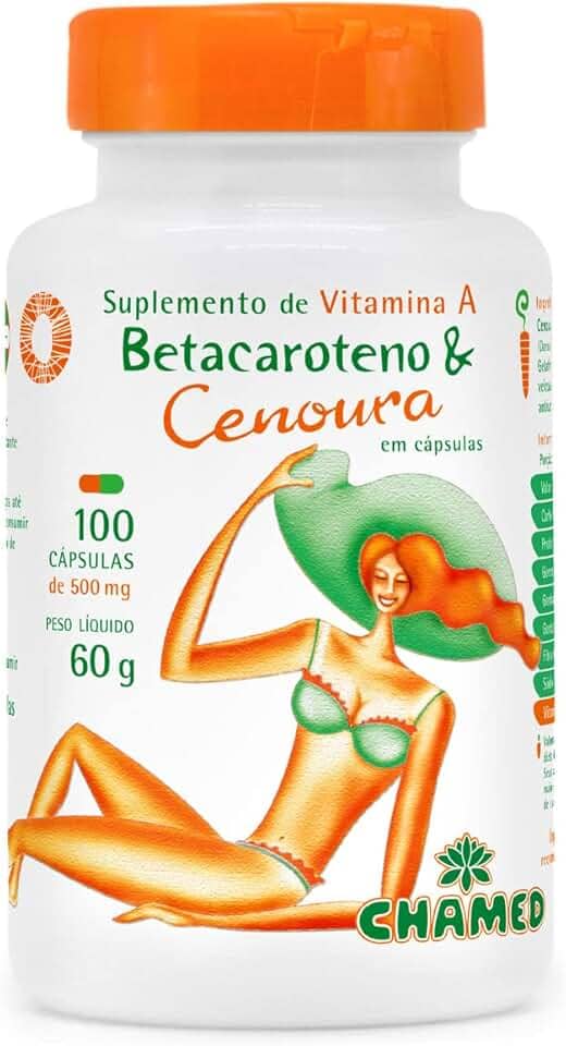Chamel Betacaroteno 500 Mg Natural 60 G 100 Cápsulas