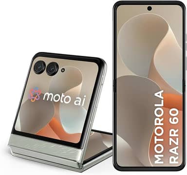 Smartphone Motorola Razr 60-256GB 24GB (12GB RAM+12GB Ram Boost) Tela dobrável 6,9" pOLED e externa 3,6” Moto AI camera IP48 - Branco