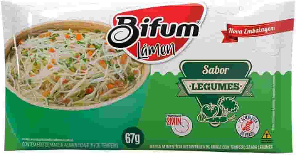 Macarrão Arroz Bifum Lámen Sem Glúten Vegano Legumes 67g