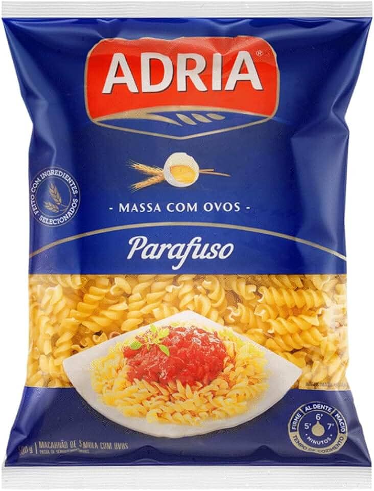 Adria Massa C/Ovos Parafuso 500G