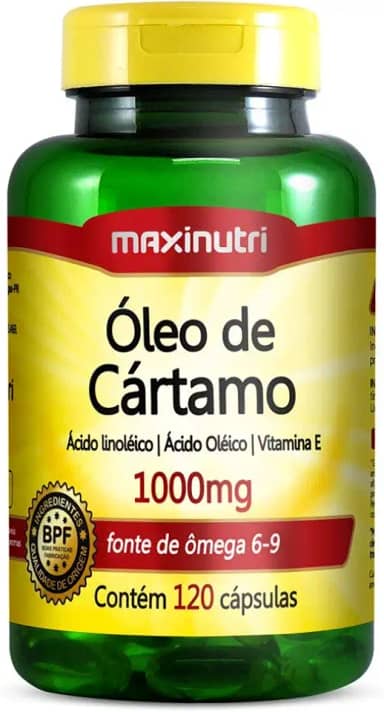 Óleo de Cártamo 1000mg - 120 Cáps., Maxinutri