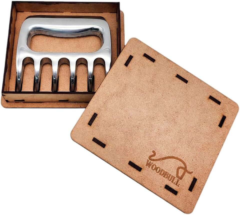 Garra de Urso em Alumínio Polido Premium – Acessório para Churrasco e Cozinha Ideal para Desfiar Carnes Servir e Manusear com Facilidade Ideal para Presentear