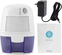 Desumidificador de Ar, Purificador de Ar 500ML, Antimofo, Branco, Desligamento Automático Quando a Água Está Cheia,Desumidificador de Ar