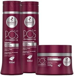 Kit Haskell Pós Progressiva Shampoo 300ML 1 Condicionador 300ML 1 Mascara 300ML