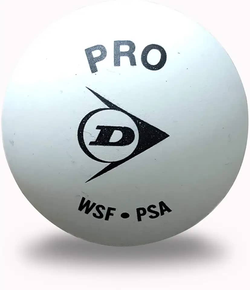 Dunlop Sports Bola de squash para quadra de vidro Revelation Pro, branca, caixa com 12 bolas