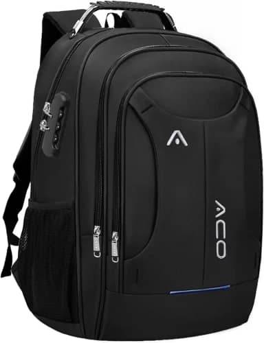 Mochila Bolsa Masculina Feminina Notebook Anti Furto Reforçada Semi Impermeável Escolar Faculdade Trabalho Viagem Resiste com Cadeado (Preto)
