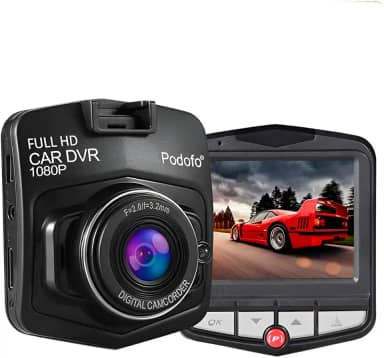 Mini Câmera Veicular Full HD com Gravador de Vídeo e Monitor de Segurança para Carro