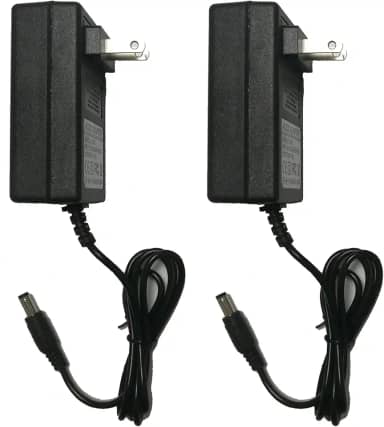 Pacote com 2 adaptadores de fonte de alimentação 24V DC 2A 48W, transformador conversor de 100-240V CA para 24Volt 2000Ma com ponta de 5,5 x 2,5 mm para impressora 3D com fita de LED