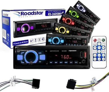 Rádio Automotivo Bluetooth Mp3 Player USB SD Roadstar - RS2605BR ES