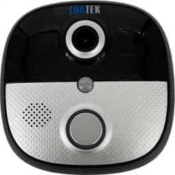 Vídeo Porteiro Digital Olho Mágico de Segurança Visão Noturna Infravermelha até 10m Wi-Fi com Áudio e Vídeo Câmera HD 720p