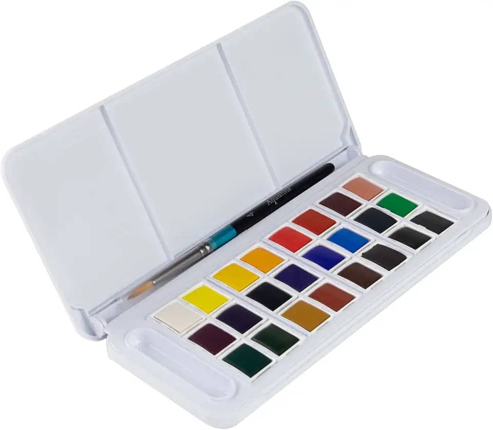 DALER ROWNEY Aquafine Aquarela Pastilha com 24 Cores