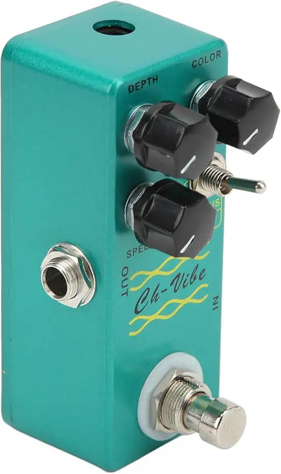 Acouto Chorus Vibrato Pedal Metal 2 Em Efeito de Guitarra Elétrica Com Troca de Desvio para Sons Vintage e Modernos