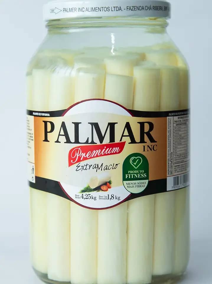 Palmito de Pupunha Tolete do Coração 1800 gr - PALMAR