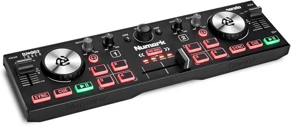 Controlador Numark DJ2GO2 Touch, preto