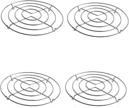 Kit 4 Descanso de Panela de Metal Redondo Protege Panela Quente