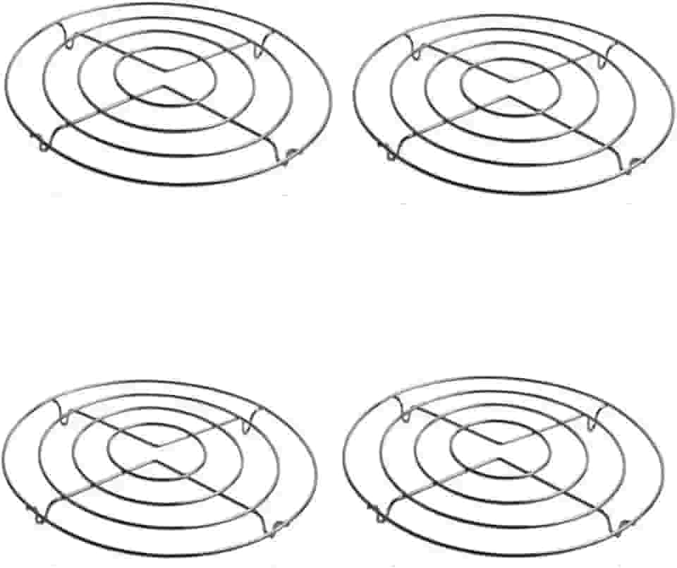 Kit 4 Descanso de Panela de Metal Redondo Protege Panela Quente