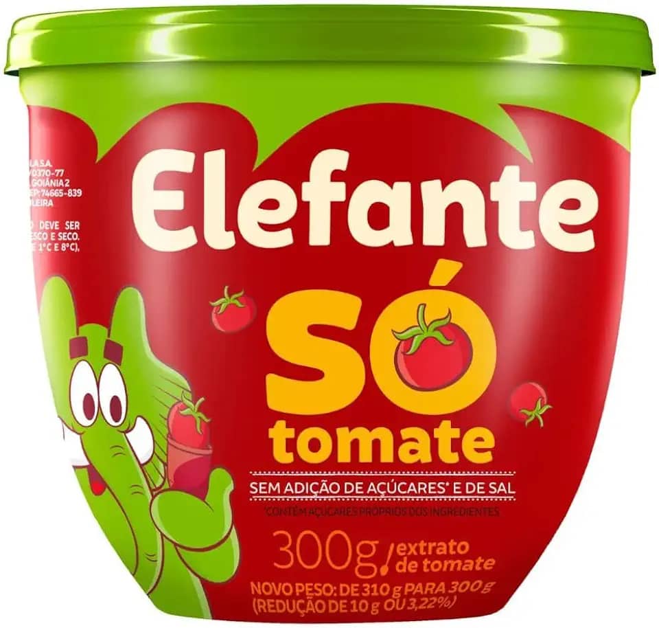 EXTRATO ELEFANTE SO TOMATE 300G