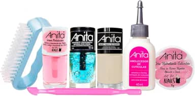 Anita Kit Completo para Unhas, Tratamento Fortalecedor e Crescimento com Escova