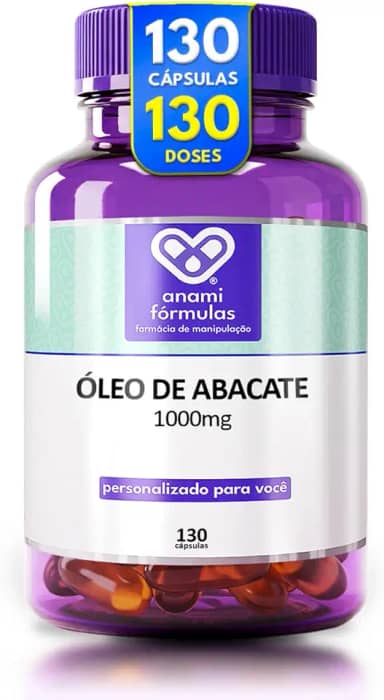 Óleo De Abacate 1000mg Softgel | 130 Cápsulas
