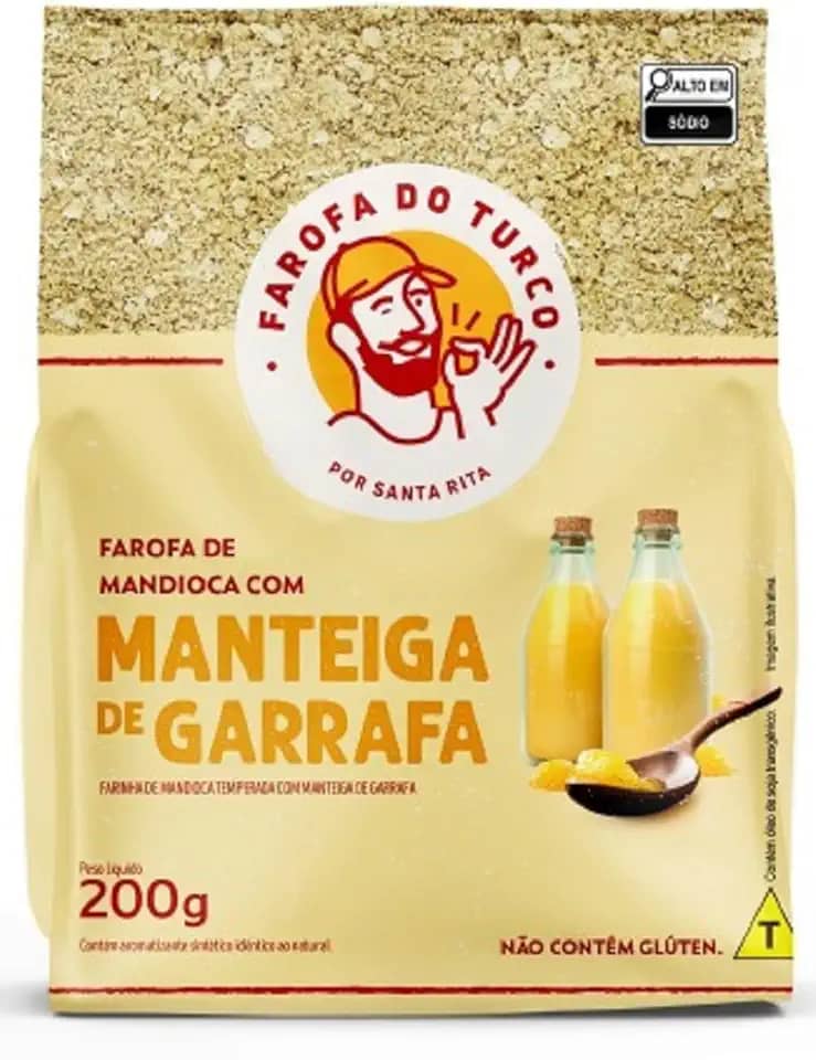FAROFA DO TURCO POUCH MANTEIGA DE GARRAFA