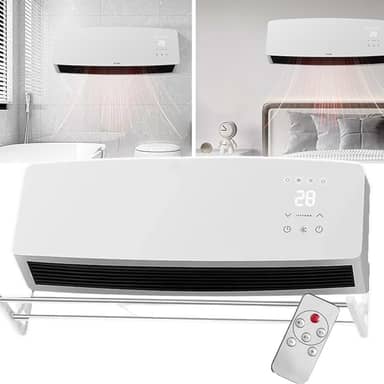 Ar Condicionado Portátil 1800W Aquecimento e Resfriamento Controle Remoto e Toque