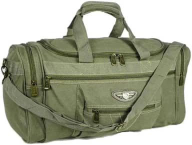 Mala Viagem Bolsa Lona Resistente Grande com alça (Verde)