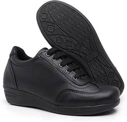 Tênis Feminino Anabela Ortopédico Macio E Confortável Para Dores Nos Pés