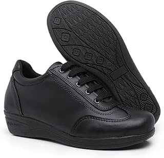 Tênis Feminino Anabela Ortopédico Macio E Confortável Para Dores Nos Pés