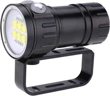 Luz De Mergulho Camrusic, Lanterna De Mergulho 28800 Lúmen Ipx8 à Prova Dwaterproof água Luzes De Mergulho 500 M 7 Modos Lanterna Subaquática De ângulo De Feixe Largo De 120 Graus Para Mergulho Ao Ar