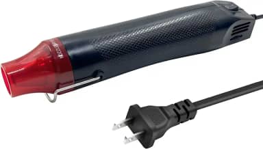 QST EXPRESS Mini Pistola De Ar Quente Para Artesanato, 300 W Com Configurações Temperatura Variáveis, Ferramenta Rápida, Secador Artesanato Cabo Longo 2 Metros, Secagem Tinta, Tubo Retrátil - Preto