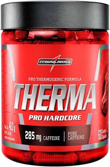 Integralmedica - Therma Pro Hardcore Termogênico - 60 Cápsulas - 285mg de Cafeína por Dose - Queima de Gordura - Aumento de Energia e Resistência para Treinos Intensos