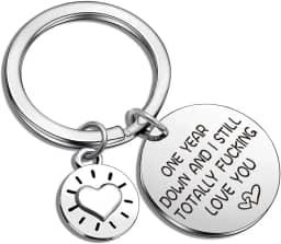 ASANHAO Chaveiro de namorada presentes românticos para ela ele presentes de dia do cônjuge para esposa joias chaveiro noiva para ser