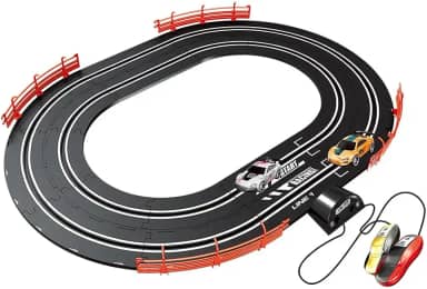 Auto Pista Turbo Run Circuito Oval com 2 Carrinhos, DM Toys, DMT5890