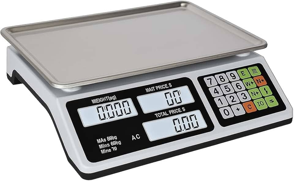 Balança Digital Eletrônica Profissional para Comércio com Display Duplo, Bivolt, Pesa até 40kg