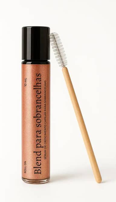 Sérum para Crescimento de Sobrancelhas, Fortalece e Estimula Novos Pêlos, Óleo de Rícino, Alecrim e Cedro Virgínia
