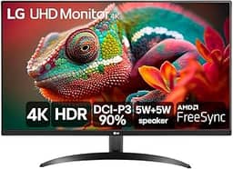 Monitor LG UHD 4K - Tela de 32', 4K, DCI-P3 90%, HDMI, Display Port, HDR10, AMD Free Sync. Dynamic Action Sync, Black Stabilizer, MaxxAudio, UltraHD - 32UR500-B